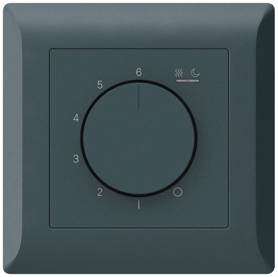UP-Raumthermostat kallysto.line An/Aus 230VAC 16A 92×92mm anthrazit