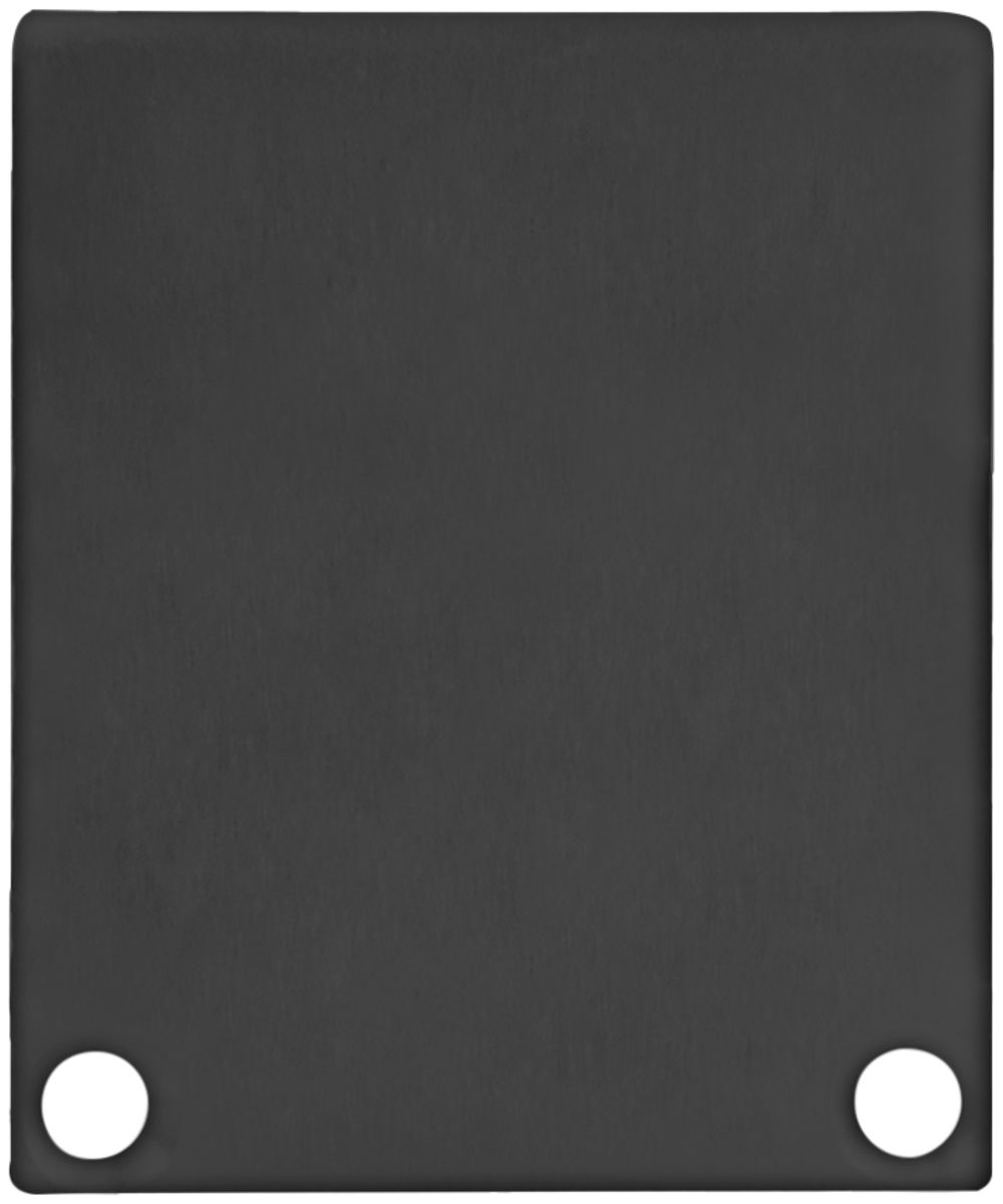 Embout DOTLUX pour profilé/cache aluminium 9K/10K noir 2 pcs avec vis