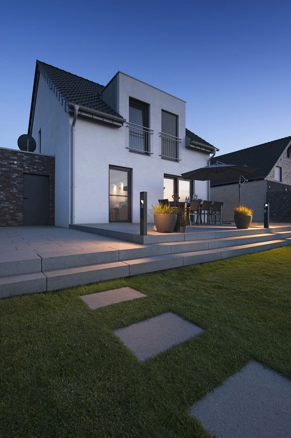 LED-Pollerleuchte SLV ESKINA FRAME 75 FL 27W 3000/4000K 2200lm IP65 anthrazit