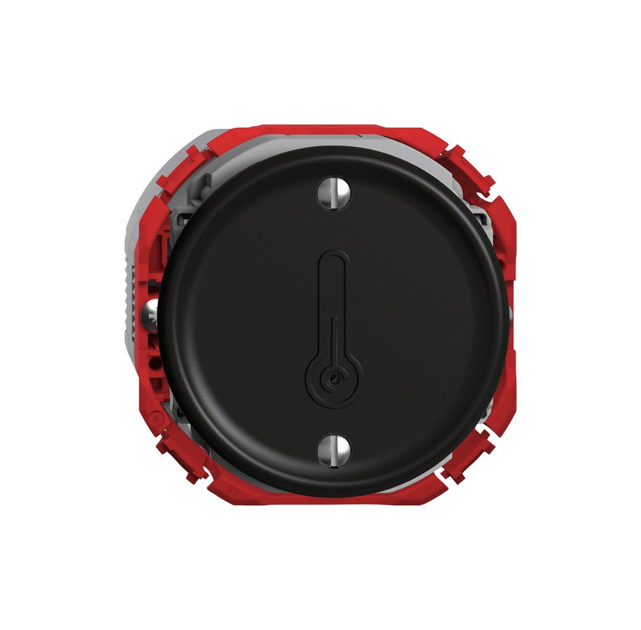 Raumtemperatursensor STANDARDdue Wiser SNAPFIX® K+ 230V Ø53mm sz