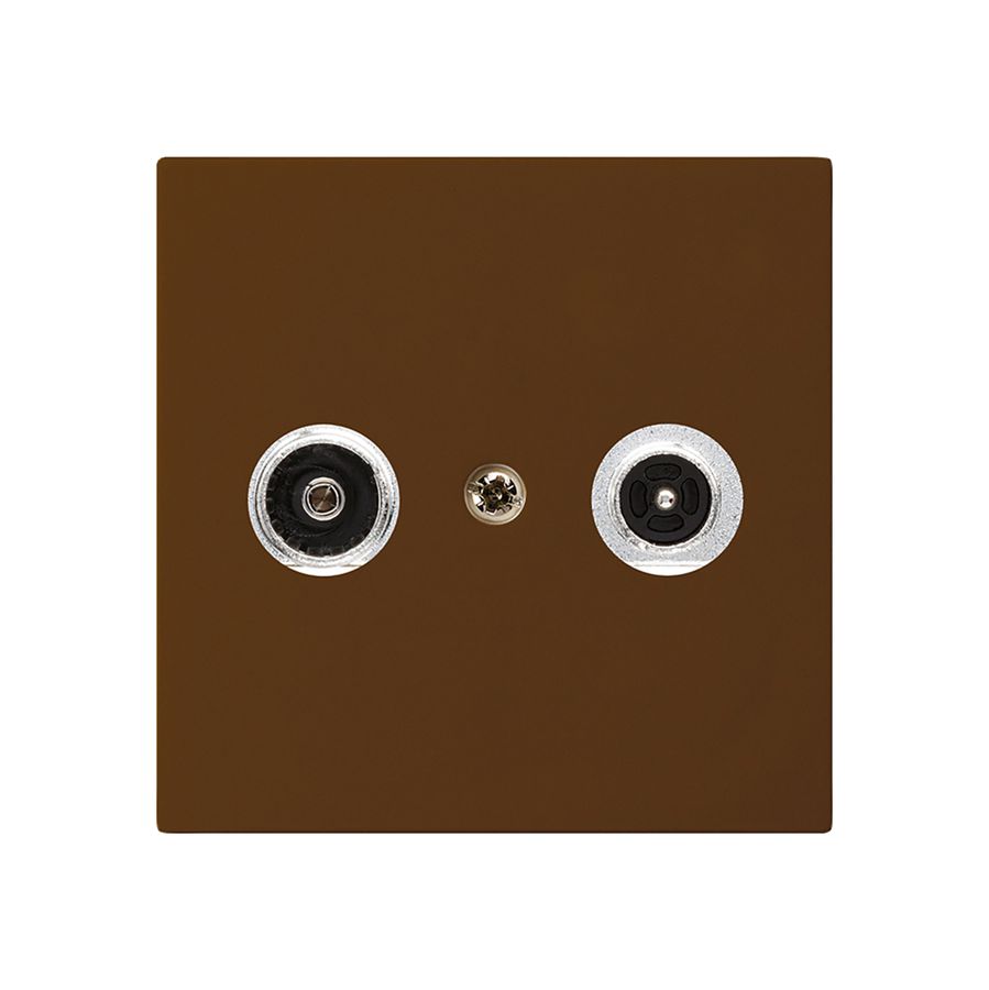 Antennendose kallysto R/TV Bauart A 14dB 2GHz braun