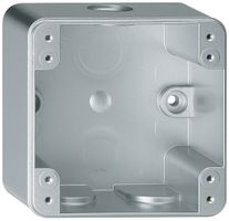 En-tête AP Hager robusto 1×1 86×86mm aluminium