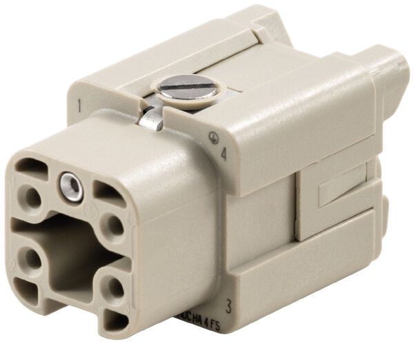 Buchseneinsatz Weidmüller HDC HA 400V 16A 4L Schraubanschluss Gr.1