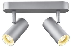 LED-Decken-/Wandleuchte SLV NOBLO-2 16W 1200lm 2700K 36° 240×127×105mm silber