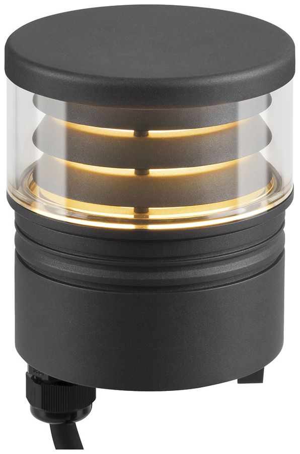 Testa d.lampa.LED SLV M-POL S Louver 11W 145lm 927/930 IP65 Ø120.9mm antr.