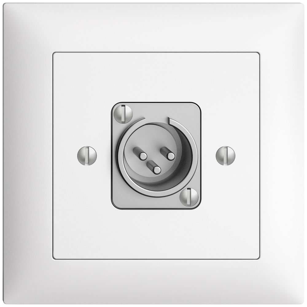 Anschlussdose XLR mit Stecker EDIZIOdue weiss