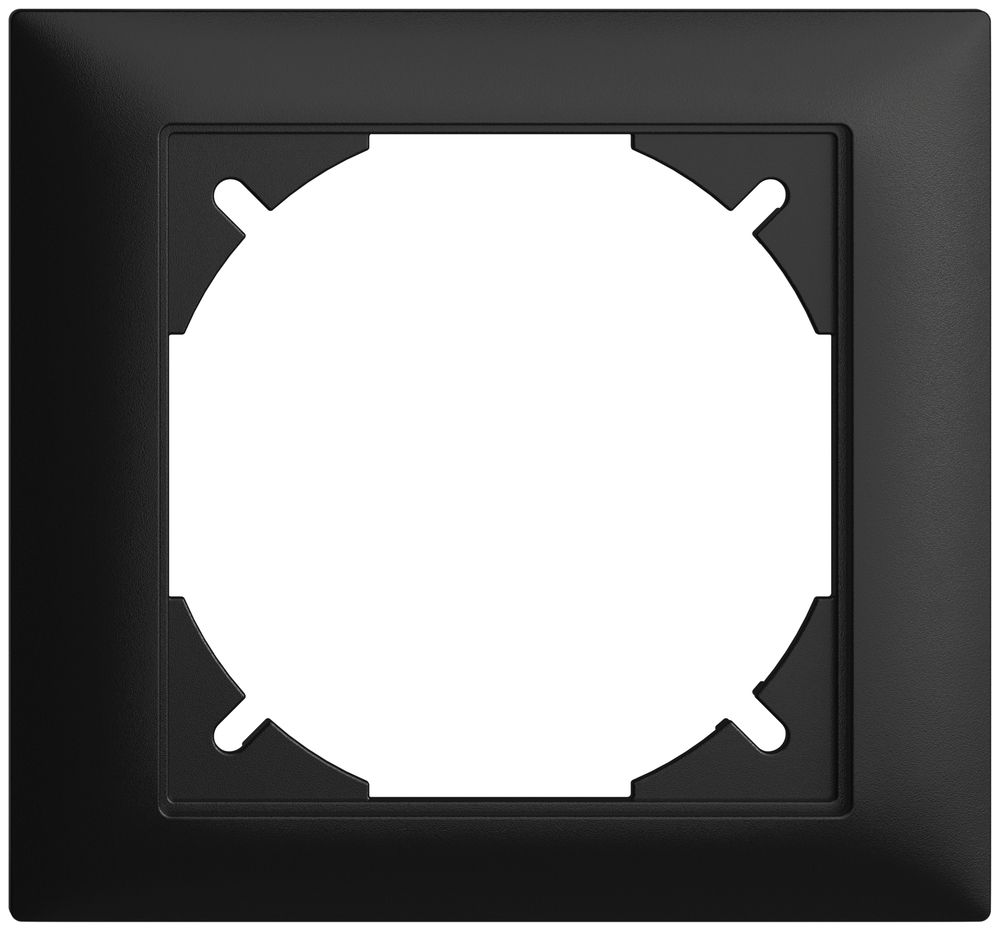 Abdeckrahmen EDIZIOdue 80×86mm schwarz