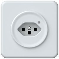 UP-Steckdose origin 1×Typ 23 bel.grün 16A 230V 92×92mm weiss