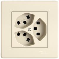 UP-Steckdose EDIZIO.liv SNAPFIX® 3×T23 cr