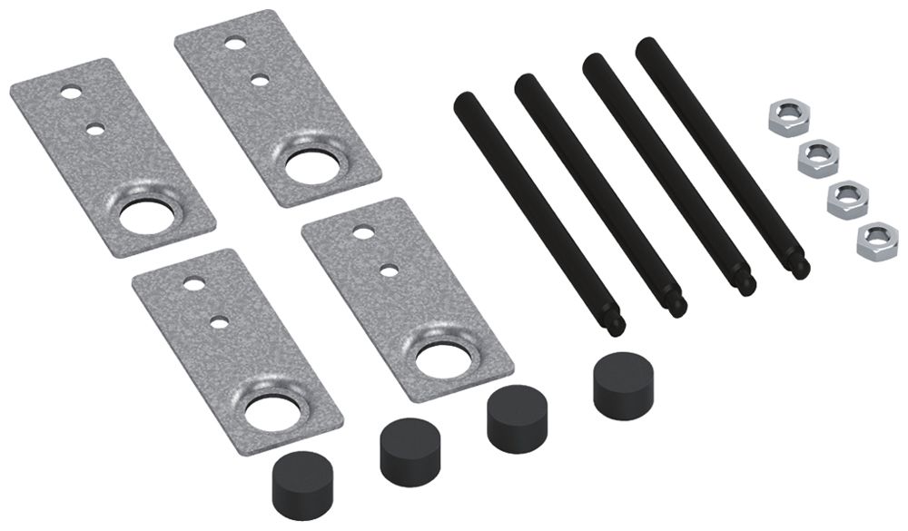 Nivellierset Hager Länge 110mm für nivellierbare Schwerlastkassette