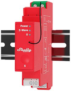 EB-RF-Schaltaktor Shelly Wave Pro 1PM Z-Wave 1-Kan 110…240V 2×DI 1TE