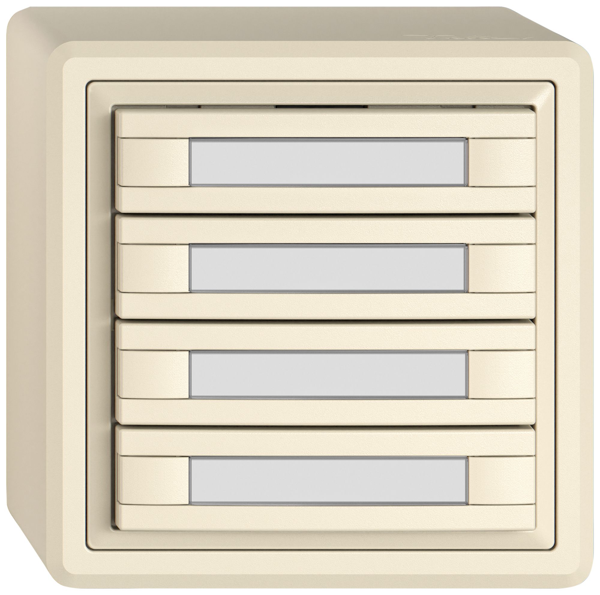 Pulsante KNX RGB AP EDIZIO.liv SNAPFIX® sensore temp.s.LED targ.8× com.1T cr