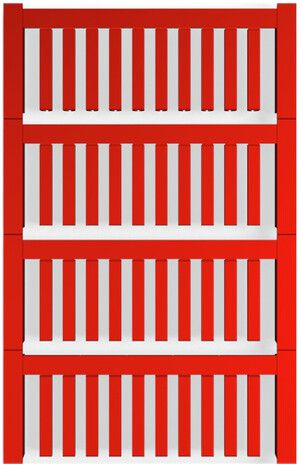Leitermarkierer Weidmüller MultiCard SF für Ø1.2…1.6mm 21×3.2mm PA66 rot