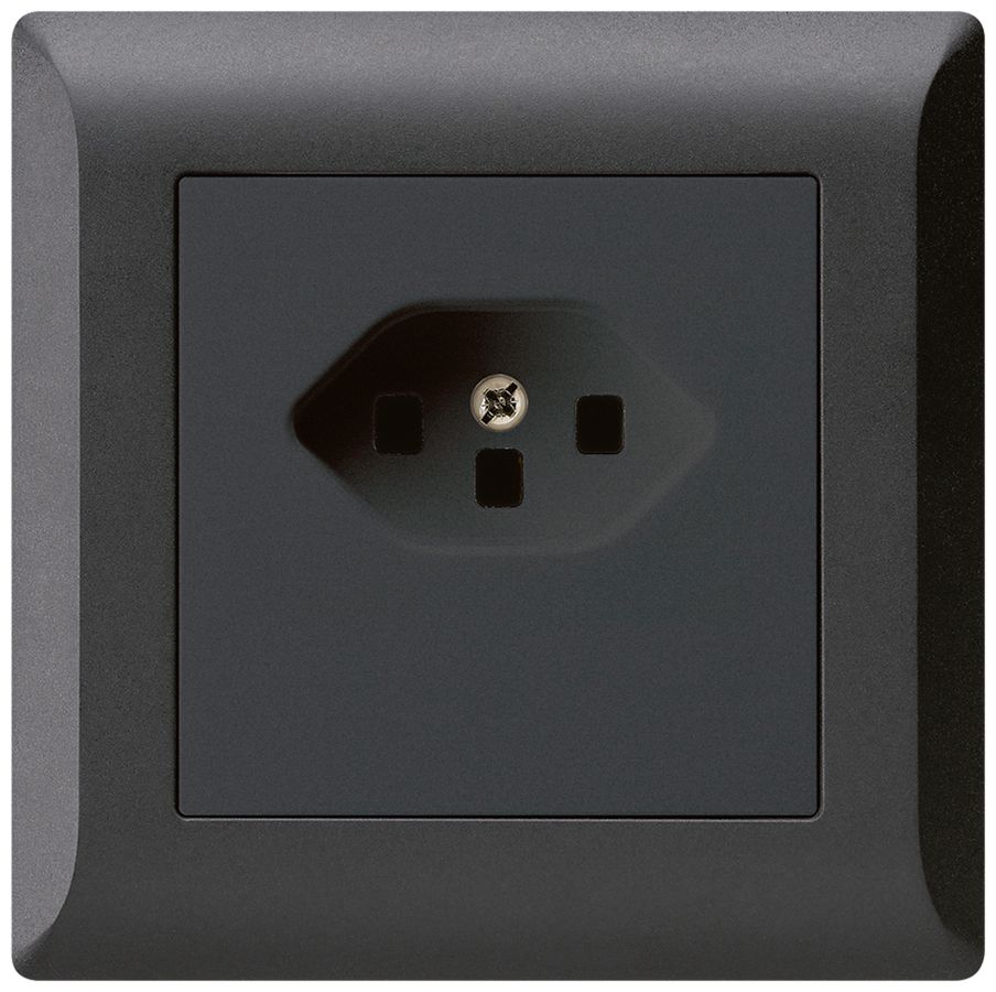 UP-Steckdose kallysto.line T23 schwarz Schraubklemme