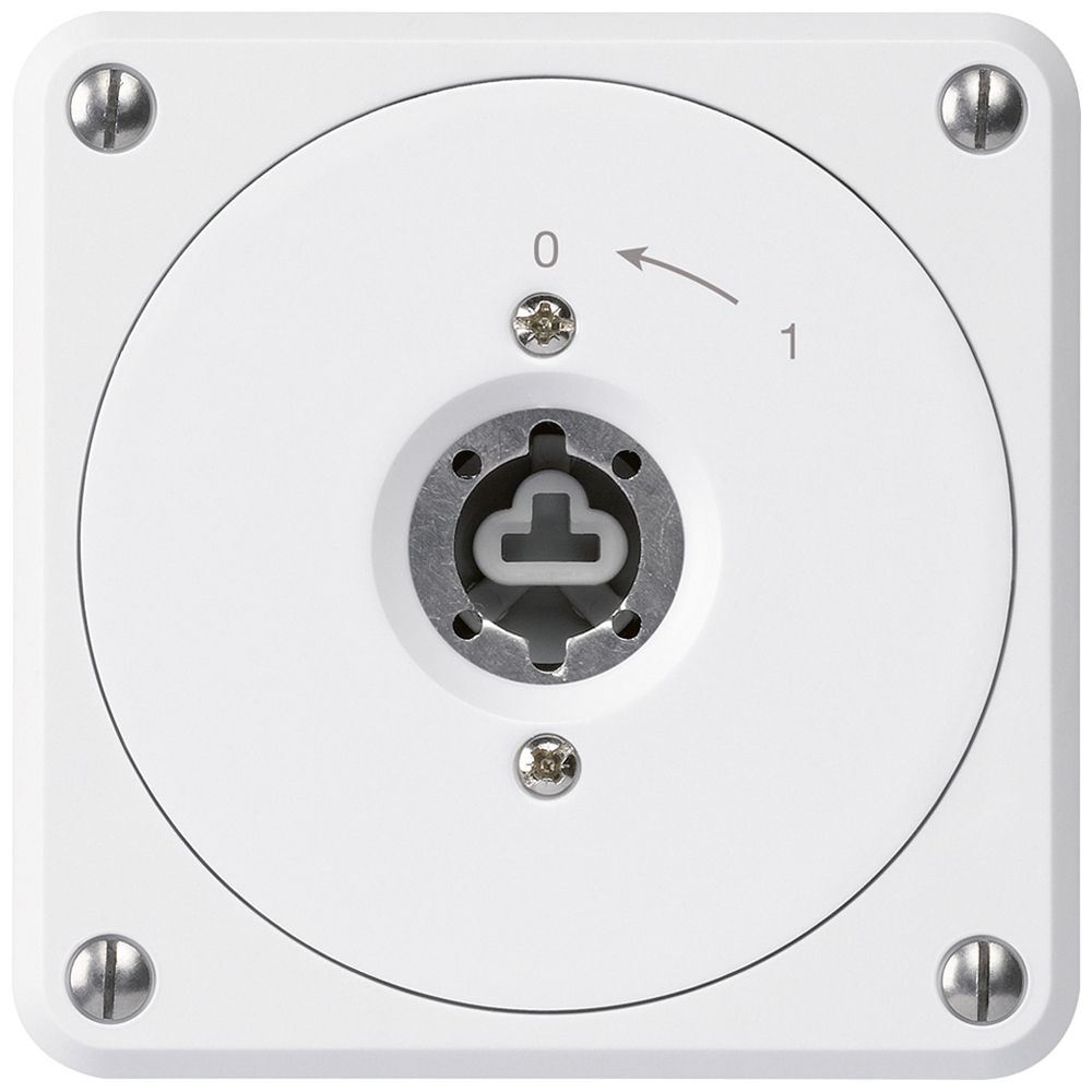 Contact pivotant à clé ENC robusto blanc sans clapet sans cylindre 1P