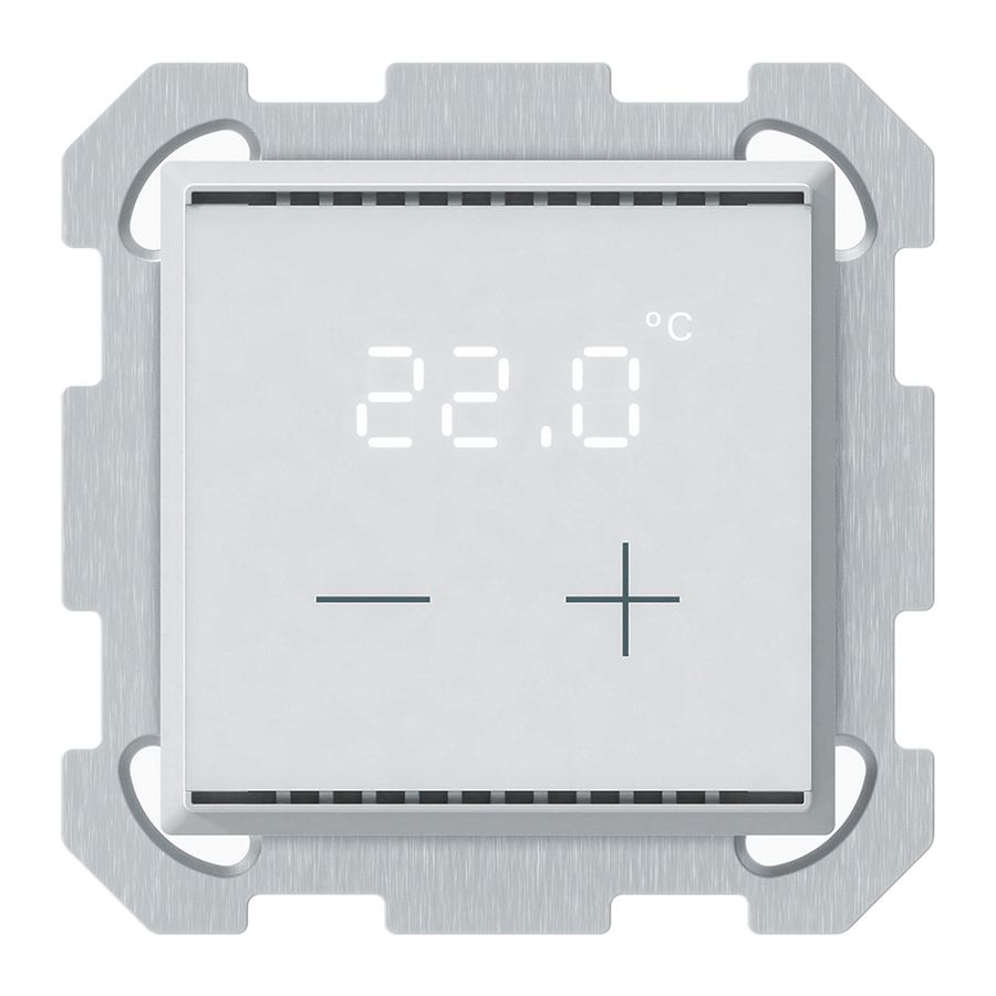 Thermostat d'ambiance KNX ENC KAL avec affichage LED blanc