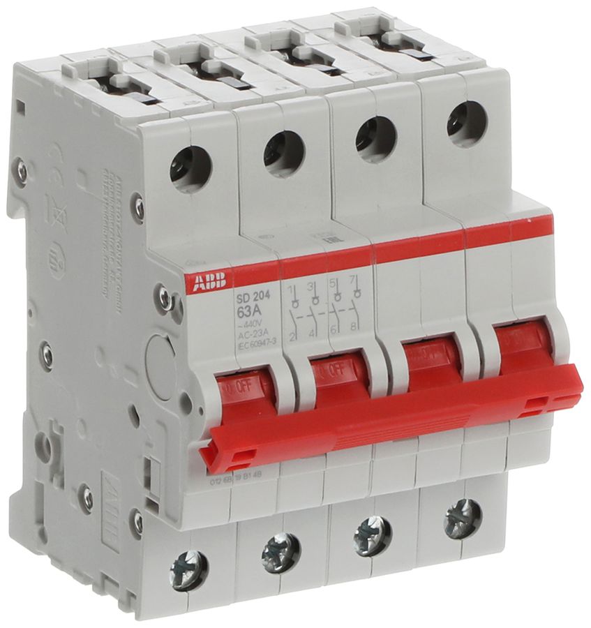 Sectionneur de charge AMD ABB pro M compact SD204/63 63A 4P 440V 4UM