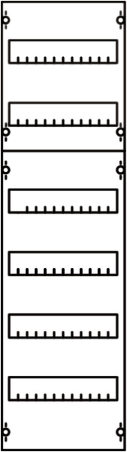Verteilerfeld ABB DIN Modul für 1×6 reihig