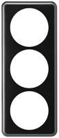 Abdeckplatte basico 3×1 3×58mm schwarz