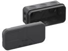Scatola di derivazione AP 2K-Mini-L/sw 89×43×38mm, IP55, nero