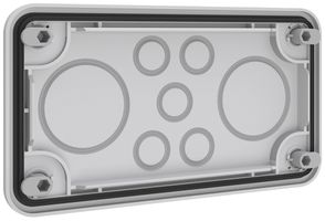 Passacavi PrismaSeT XL 205×115×18mm premistoppa 2×M50/5×M20