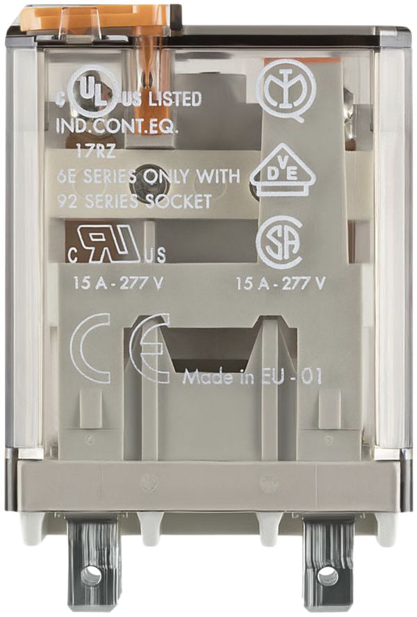 Leistungssteckrelais Finder 62, 2W 16A/12VAC AgCdO