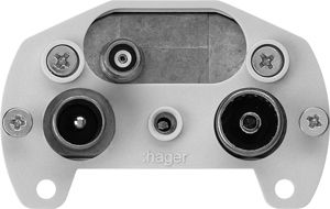 Einsatz zu Antennendose R/TV/Daten Hager Bauart E 19dB