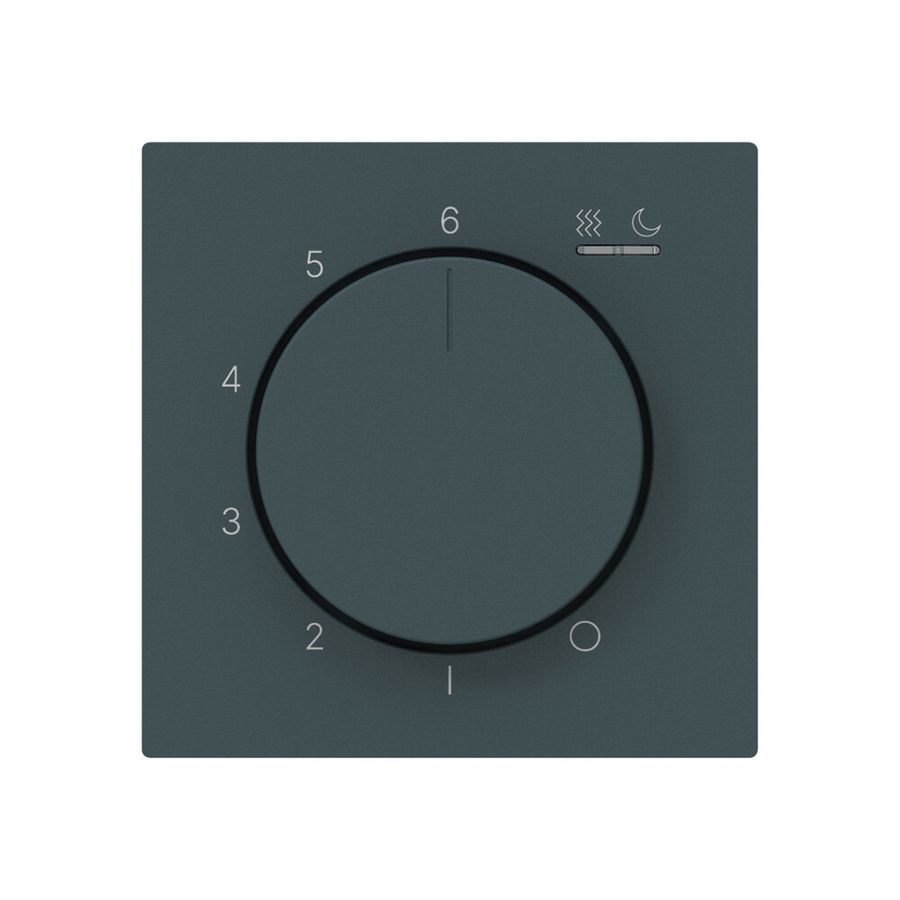 UP-Frontset kallysto Thermostat 16A 60×60×5mm anthrazit IP20