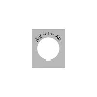 Kennscheibe FLF Auf->I<-Ab für Schwenktaster FH