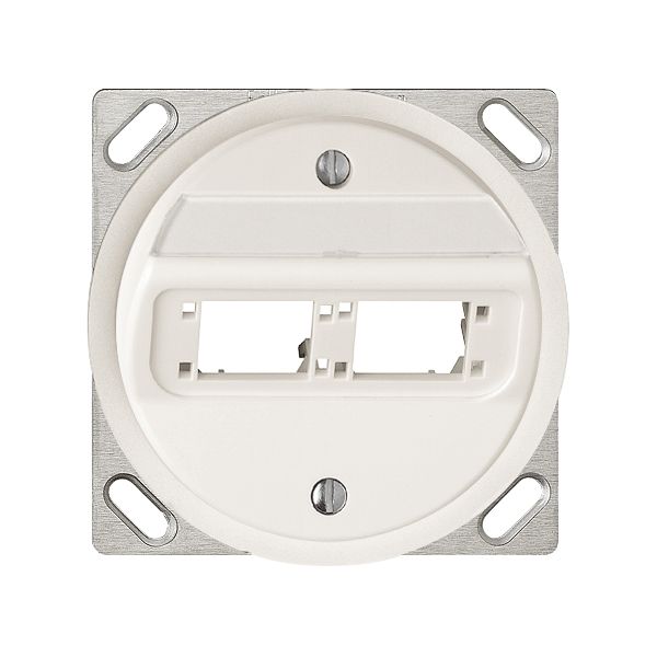 EB-Dose freenet für 2×RJ45 weiss ohne Einsatz