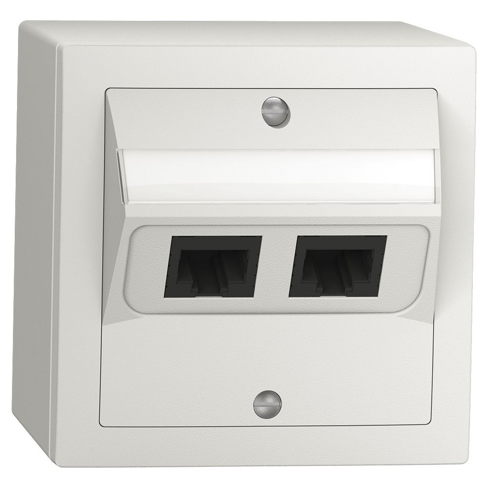 Boîte de raccordement AP SIDUS 2×RJ45 blanc