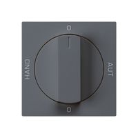 Frontset für Drehschalter S2 anthrazit 60×60 kallysto 0-Hand-0-Aut.