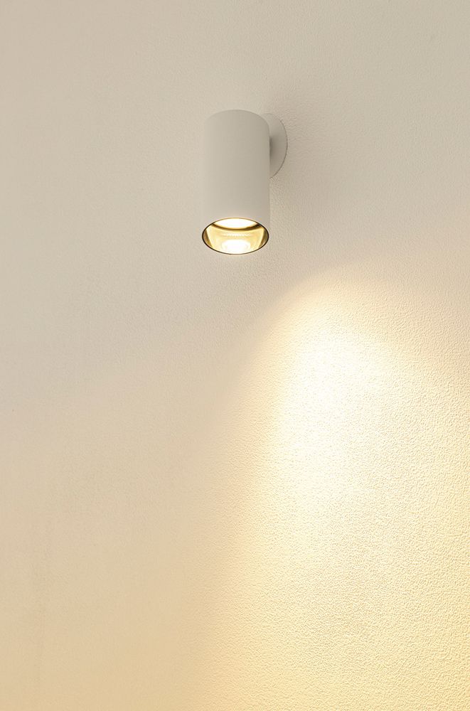 Spot SLV KAMI GU10 1×0…10W Ø55×125mm bianco/nero