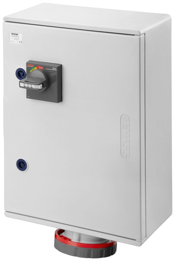 Presa CEE AP Gewiss IB 5P 125A 380…415V ro 6h bloccaggio elettri.automatica IP55