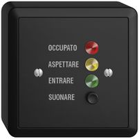 AP-Türstation für Rufleuchte italienisch, EDIZIOdue schwarz
