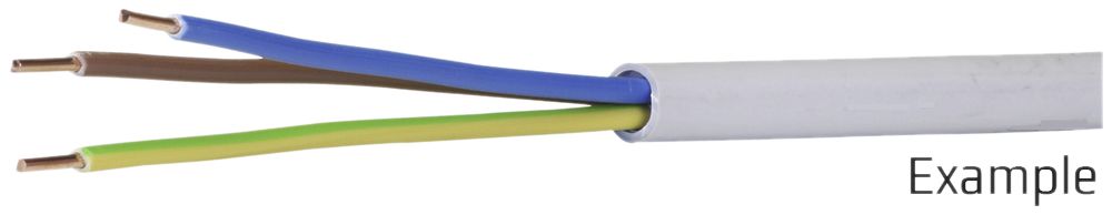 Installationskabel FE0 3×4mm² LNPE grau Dca