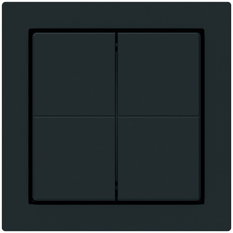 Pulsante senza fili Friends of Hue KAL, 4×, 60×60mm, adesivo, nero