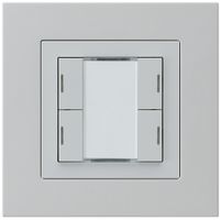 UP-Taster kallysto.pro KNX 4×RGB LED s/e-link hellgrau