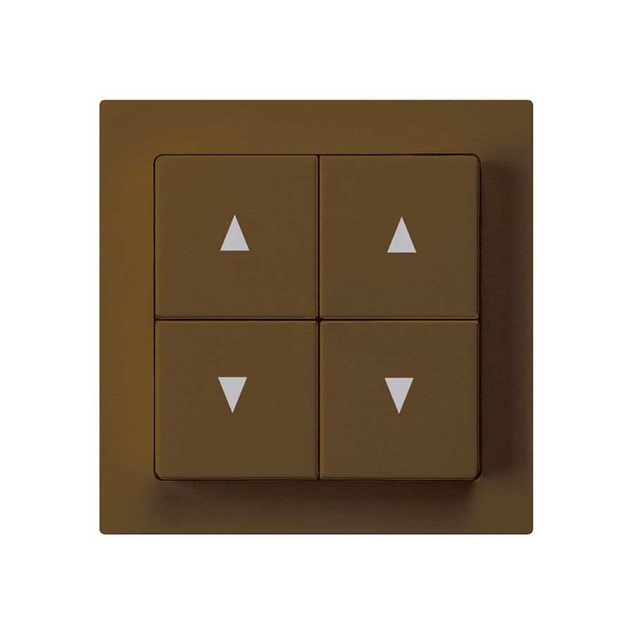 Interruttore per tappar.INC kallysto A marrone con 4 tasti