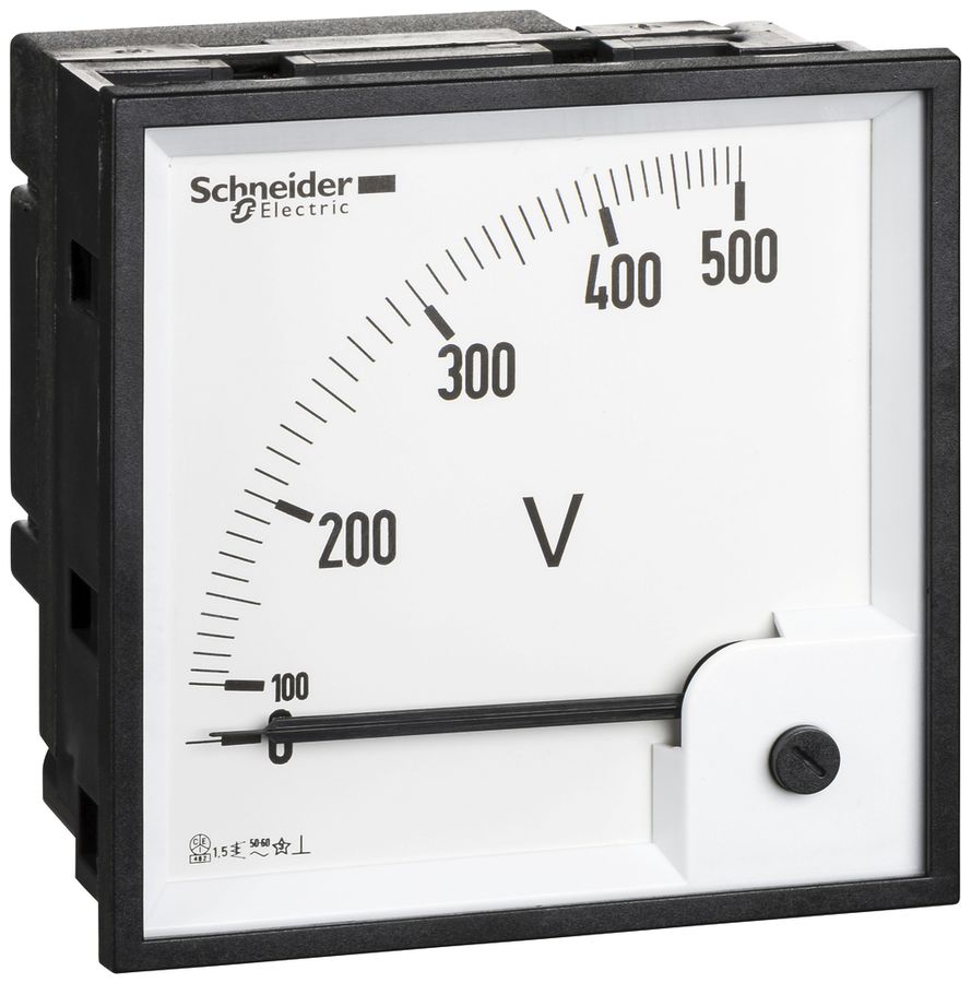 Voltmeter analog 0…500V 96×96