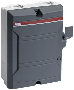 Interruttore principale AP ABB 4-poli 25 A 400V grigio scuro/grs