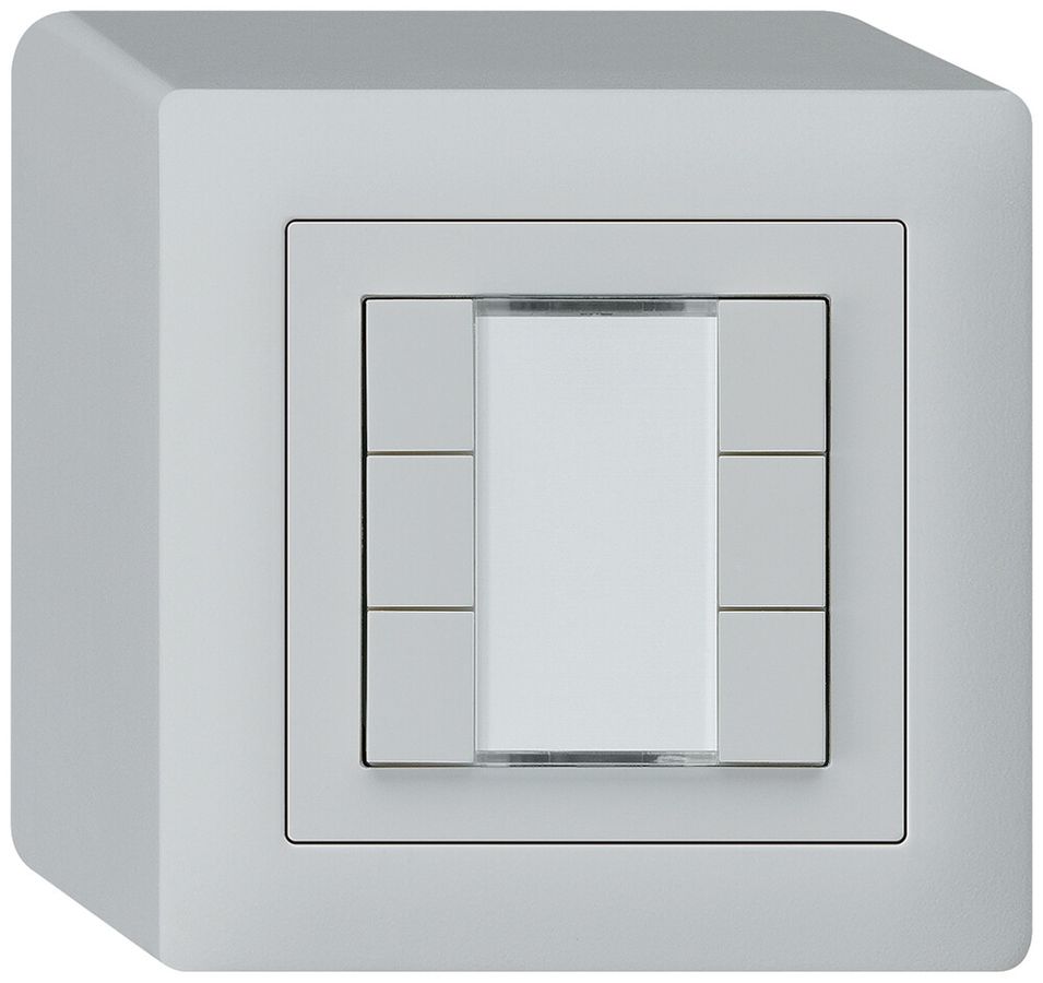 AP-Taster kallysto KNX 6×hellgrau s/e-link