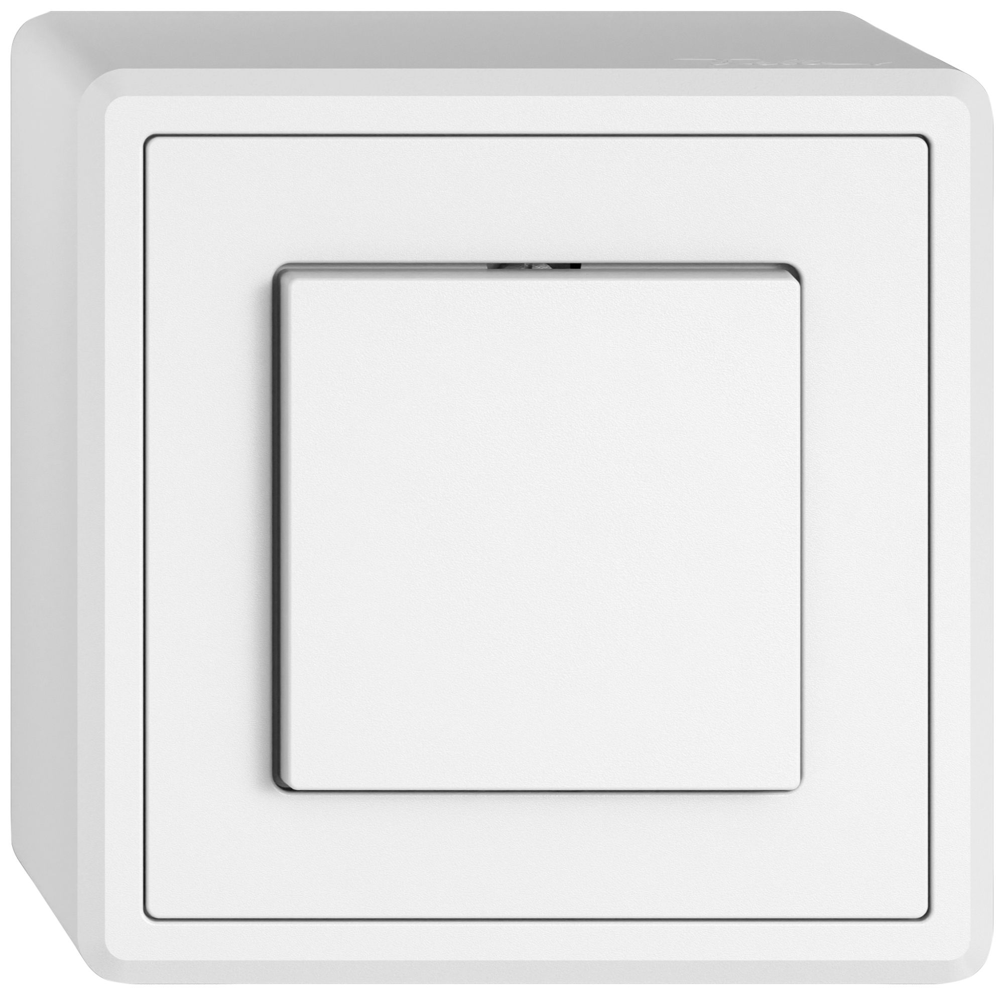 AP-Druckschalter EDIZIO.liv SNAPFIX® Kreuzschalter 6/1L ws