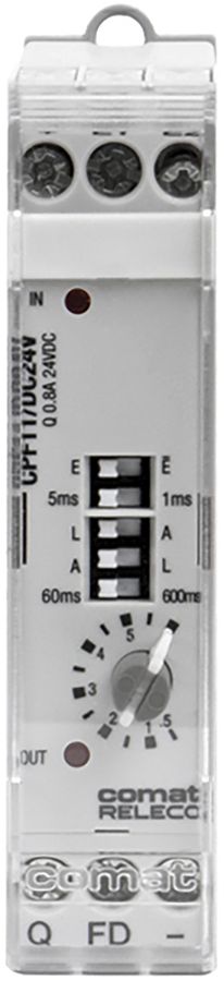 Relè a tempo ComatReleco CPF11, 24VDC, formatore di impulsi 1-canale