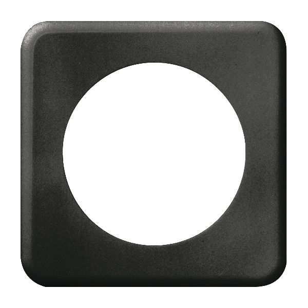 Abdeckplatte FH 1×1 58mm schwarz