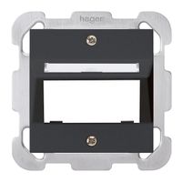 Kit de montage ENC pour 1 M3 module multimédia kallysto noir plaque fixation