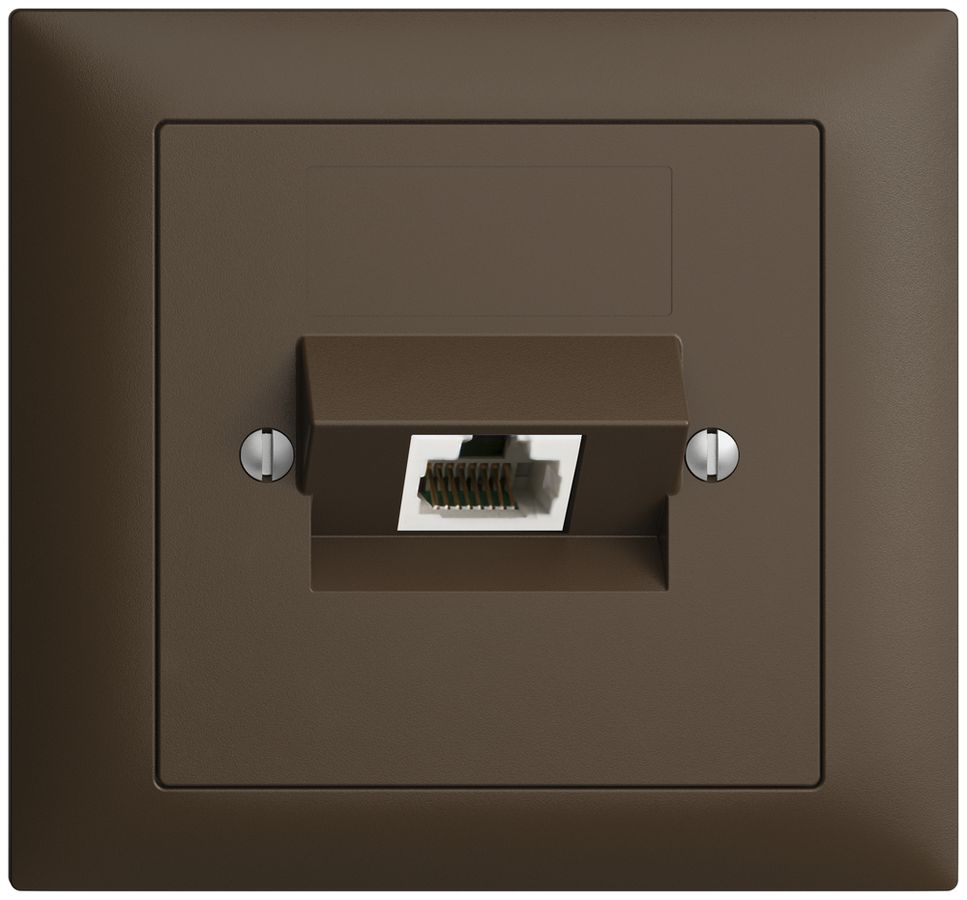 EB-Dose 1×RJ45/u 8P ITplus EDIZIOdue coffee