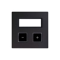 Abdeckset EDIZIOdue elegance für 2×Taster+RTH graphitgrau