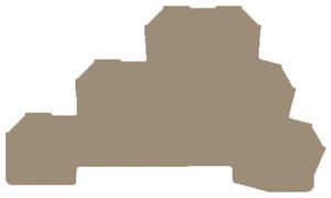 Plaque de fermeture Weidmüller DLD2.5 DB 82.16×1.5mm beige