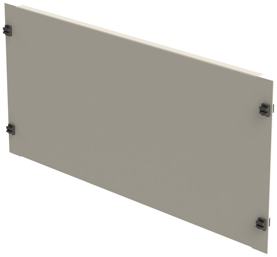 Plaque d'obturation 19" fermeture rapide 5UH acier gris